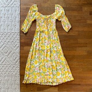 Faithfull the Brand Nora Floral Midi Dress